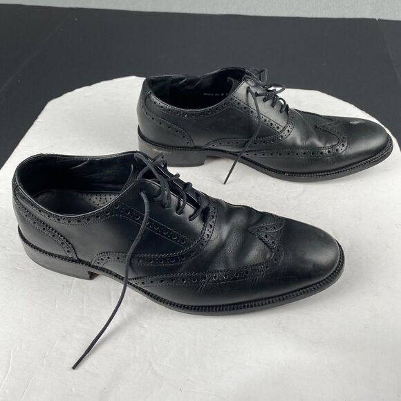Cole Haan Men\'s Williams Wingtip Oxford Black Leather Lace Up Shoes Size 9.5 M main image 5